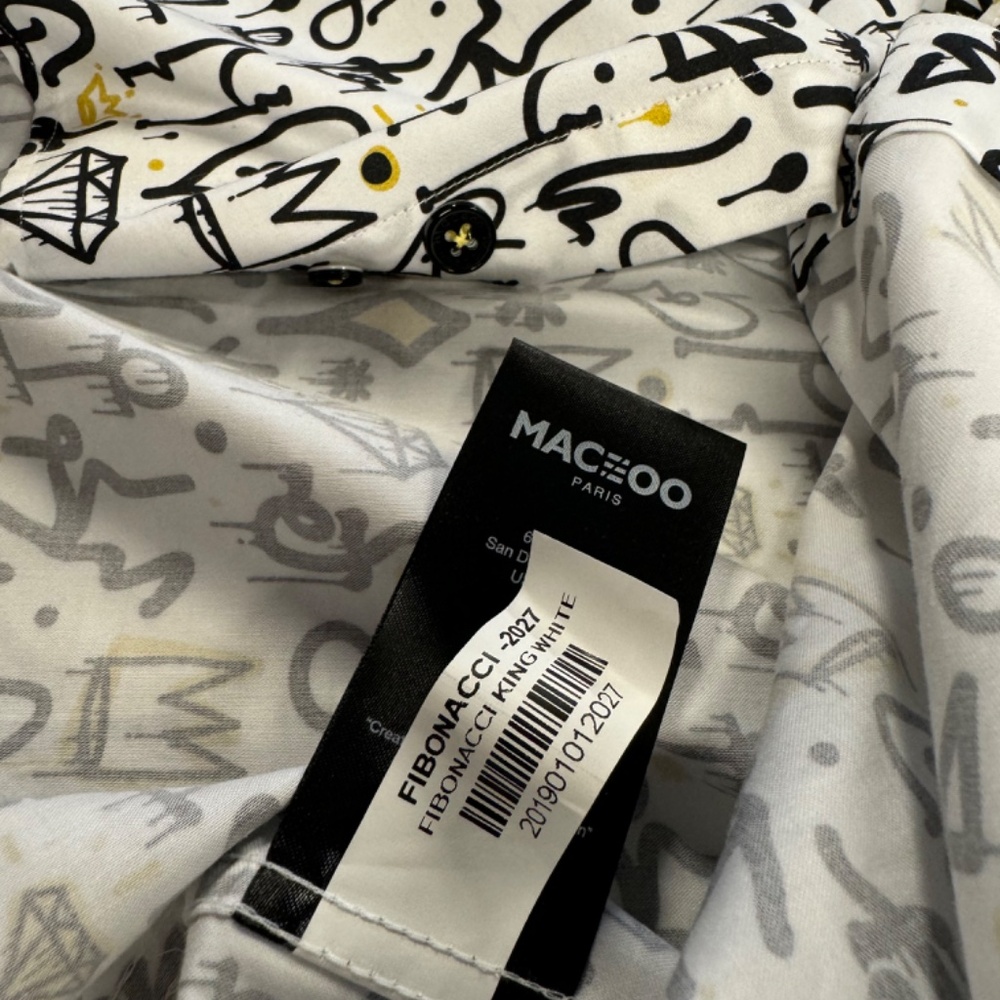 Maceoo Fibonacci King White Button Down Shirt - image 4